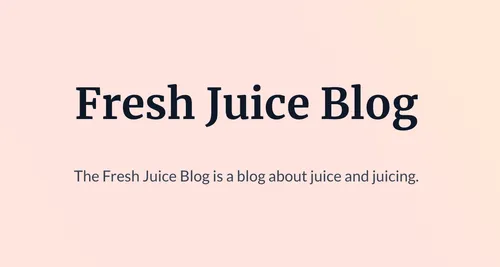 Module: Blog Listing | FreshJuice DEV Docs