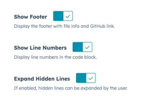 Code Snippet Embed (GitHub Gist) | FreshJuice Docs