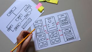 website design wireframe