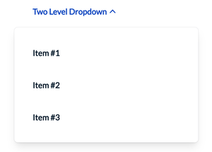 Screenshot of Two Level Dropdown