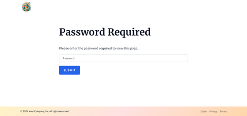 Password Prompt Page template