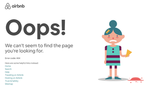 Airbnb 404 page
