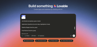 Uploading screenshot + prompt into Lovable