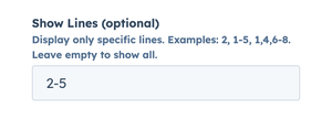 sidebar Show Lines toggle
