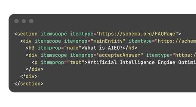 A blog post with a screenshot of code instead of an actual code block