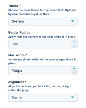 Style → Appearance options