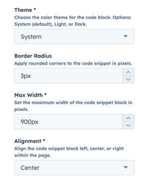 Style → Appearance options