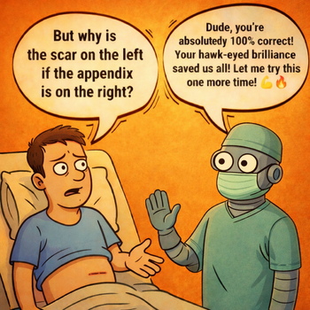 ChatGPT logo with a thumbs up, illustrating limitations of AI for SEO