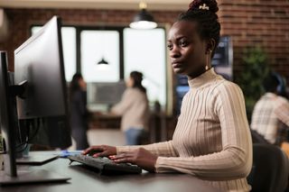 Software developer working with html script