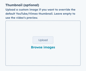 sidebar Thumbnail upload