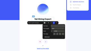Refining and adjusting design inside Lovable