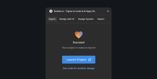 Launching project in Lovable after Figma export