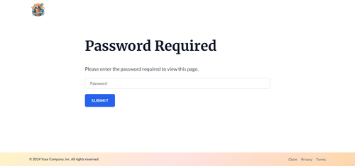 Password Prompt Page template
